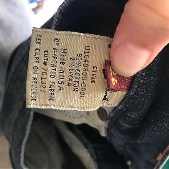 7 for all mankind straight raw leg hem rainbow - Picture 6 of 7